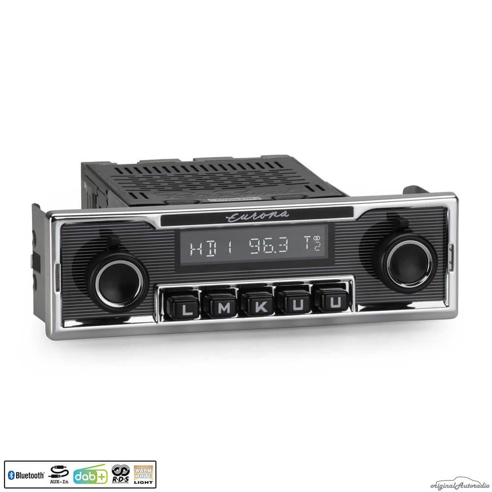  Retrosound Europa Retro Autoradio Bluetooth  Motor-1DAB-1 MP3 AUX